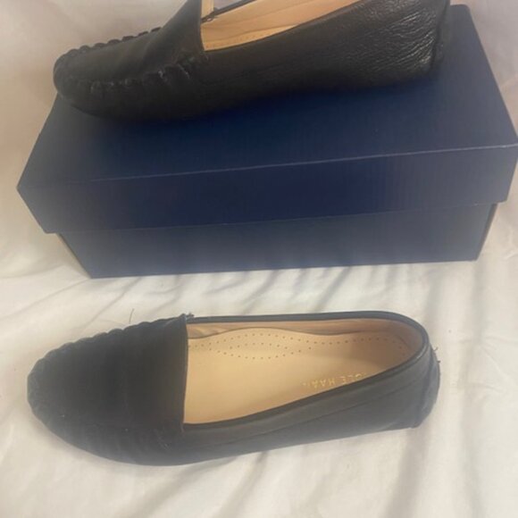 Cole Haan Evelyn Loafer Black Leather Comfort Slip On Driving Shoes, size 7B - Picture 3 of 8